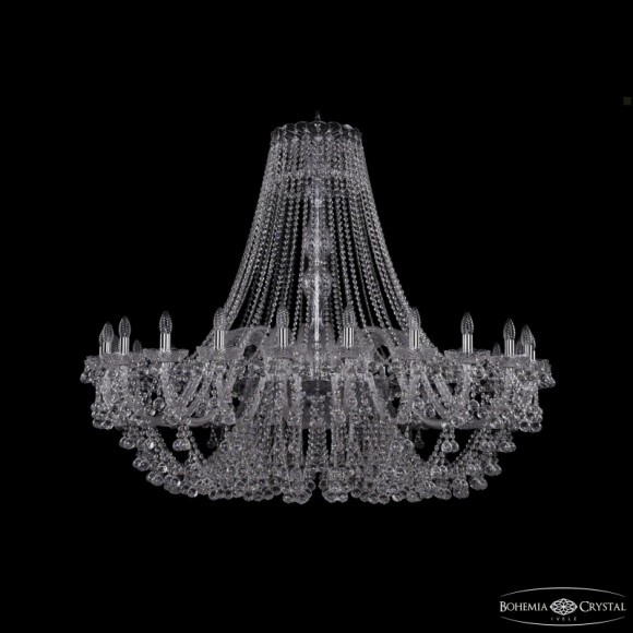 Подвесная люстра Bohemia Ivele Crystal 1409/24/530 Ni