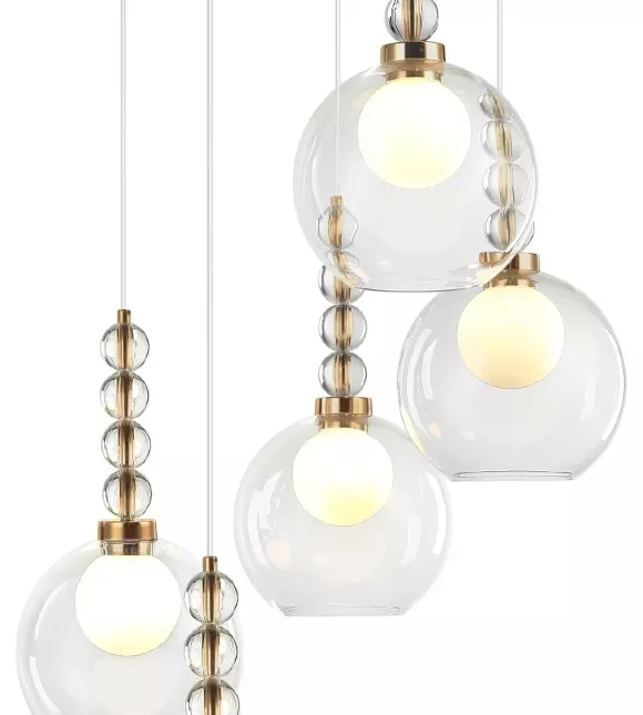 Подвесная люстра Stilfort Designo 2166/05/05P, Бронза, Прозрачный, Металл, крупный план Подвесная люстра Stilfort Designo 2166/05/05P, Бронза, Прозрачный, Металл, крупный план