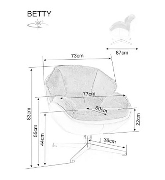 Кресло Betty SGN_BETTYCU