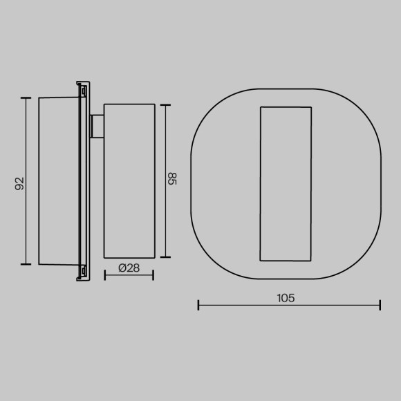 Спот Maytoni Ego C175WL-9W-2.7-4K-MG
