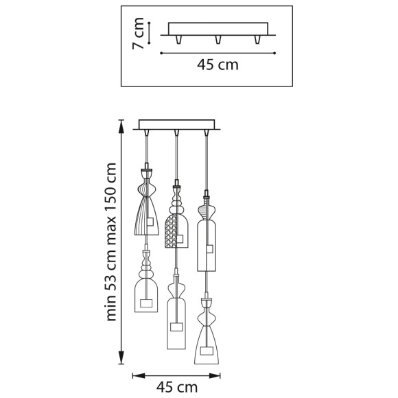 Подвесная светодиодная люстра Lightstar BELLE 814069