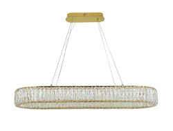Подвесная светодиодная люстра Newport 8240 8240/90 oval gold