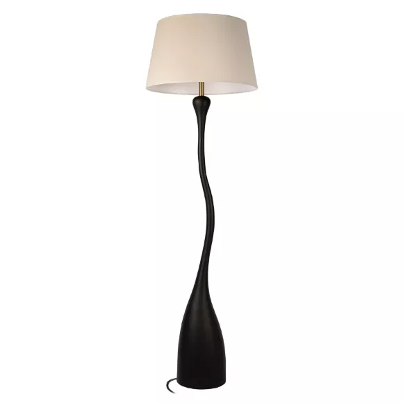 Торшер Loft IT Ariadne 10571F Black, Черный, Бежевый, Металл, крупный план основания Торшер Loft IT Ariadne 10571F Black, Черный, Бежевый, Металл, крупный план основания
