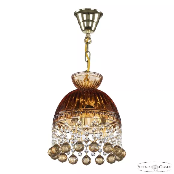 Подвесной светильник Bohemia Ivele Crystal 5478/22 G Amber/M-1G Balls K721, Золото, Янтарный, Металл, крупный план Подвесной светильник Bohemia Ivele Crystal 5478/22 G Amber/M-1G Balls K721, Золото, Янтарный, Металл, крупный план
