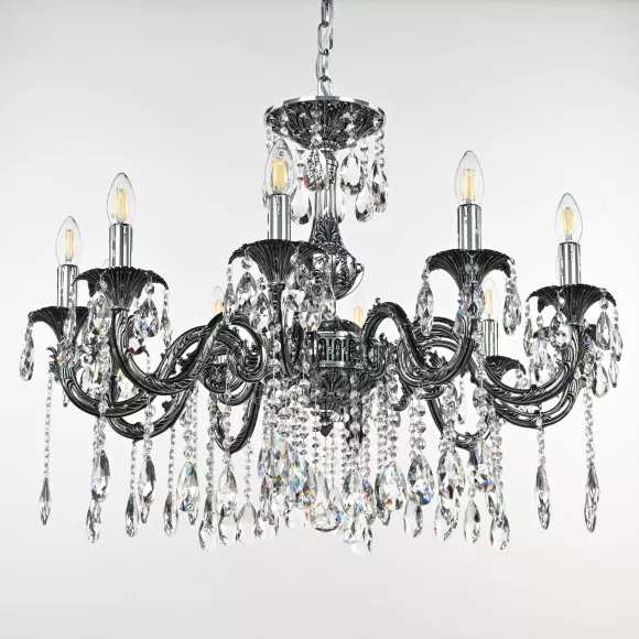 Подвесная люстра Bohemia Ivele Crystal AL79101/10/250 A NB, декоративные элементы крупным планом Подвесная люстра Bohemia Ivele Crystal AL79101/10/250 A NB, декоративные элементы крупным планом