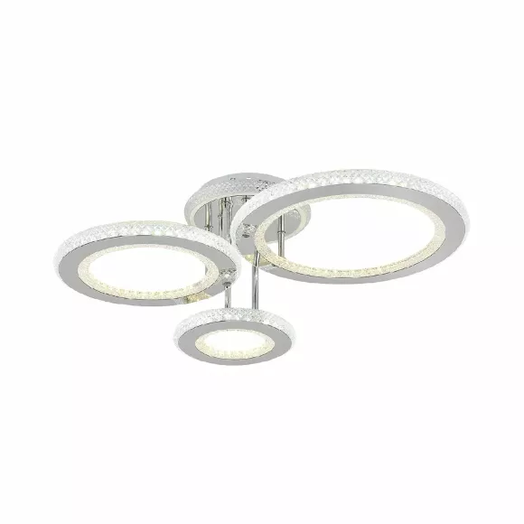 Потолочная люстра Escada Venus 10297/3LED BL, Хром, Прозрачный, От теплого до холодного, крепление