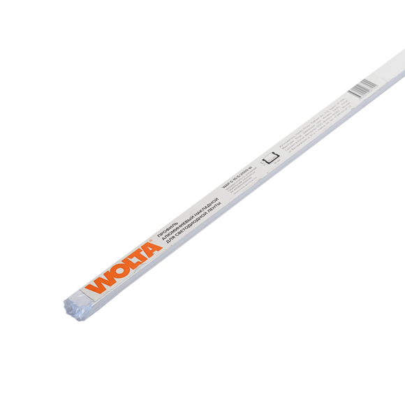 Профиль алюминиевый накладной Wolta WAP-S-16/6/2000-W