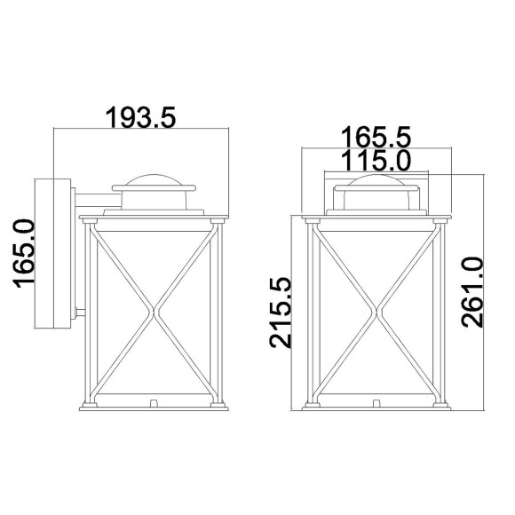 Уличный настенный светильник Kichler KL-ARGYLE2-S