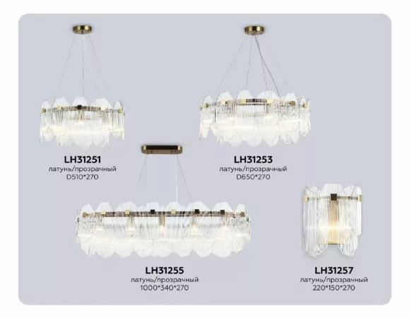 Подвесная люстра Ambrella Light High Light Crystal LH31255, декоративные элементы крупным планом Подвесная люстра Ambrella Light High Light Crystal LH31255, декоративные элементы крупным планом