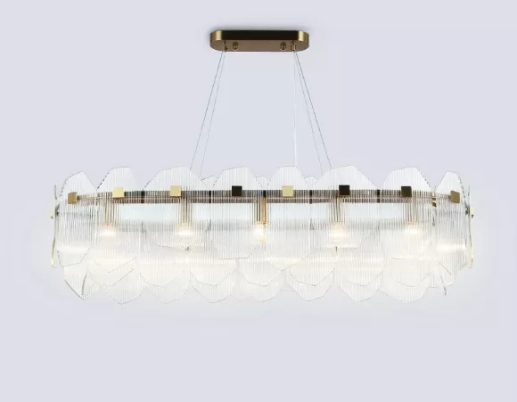 Подвесная люстра Ambrella Light High Light Crystal LH31255, Дизайнерский, Латунь Подвесная люстра Ambrella Light High Light Crystal LH31255, Дизайнерский, Латунь
