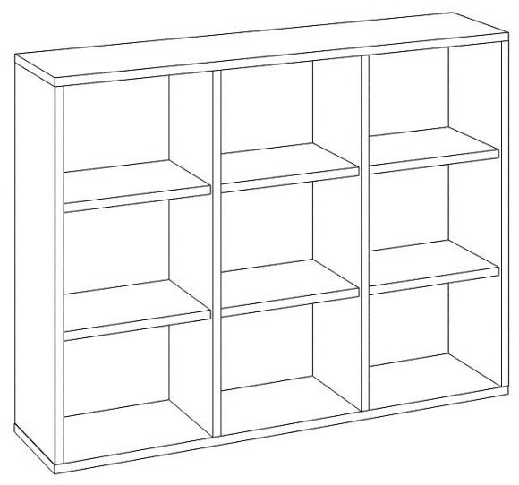 Тумба-витрина Домино СУ(ш3в1)+2ФГ+1ФС MER_SUsh3v1-2FG-1FS-KV-karamel-venge