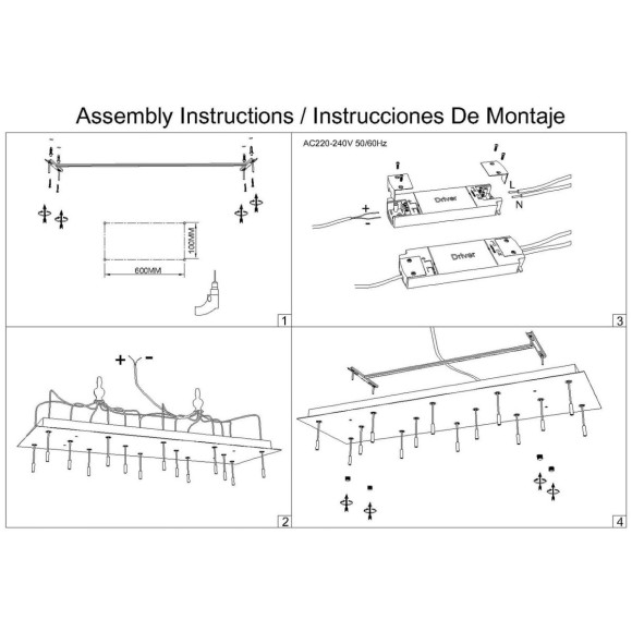 Подвесная люстра Mantra Boomerang 9392+9245 (14L)