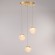 Подвесной светильник Delight Collection MD25030003-3A gold/clear
