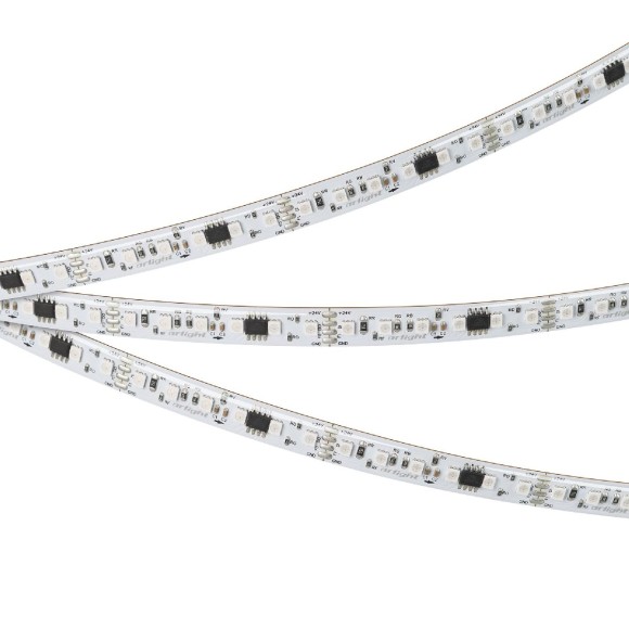 Светодиодная герметичная лента Arlight SPI-SE-A120-10mm 24V RGB-PX6-BPT (23 W/m, IP65, 2835, 5m) 049451