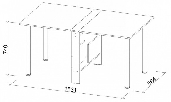Стол обеденный СТК 9 JZZ_STK-9VM