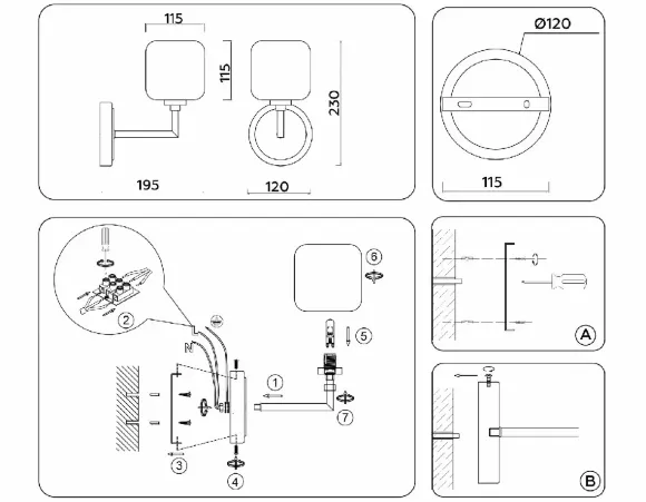 Бра Ambrella Light High Light Heigh Light LH53007 Бра Ambrella Light High Light Heigh Light LH53007