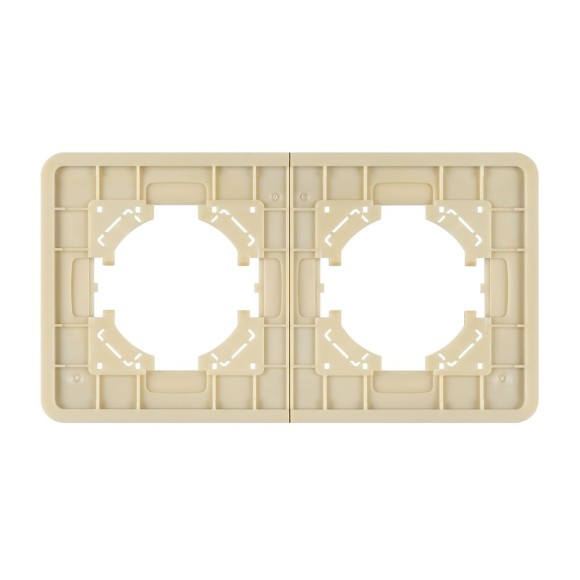 Рамка на 2 поста стеклянная Arlight FRM-OMALI-GS-2-GD 049695