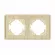 Рамка на 2 поста стеклянная Arlight FRM-OMALI-GS-2-GD 049695, Золото, Стекло, Россия