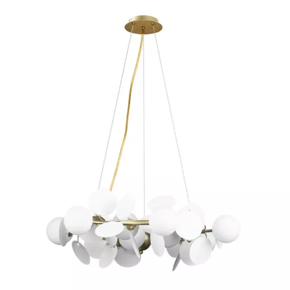 Подвесная люстра Loft IT Matisse 10008/700 white, Золото, Белый, Металл Подвесная люстра Loft IT Matisse 10008/700 white, Золото, Белый, Металл