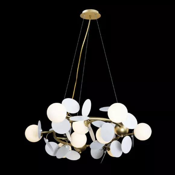 Подвесная люстра Loft IT Matisse 10008/700 white, Белый, Золото, Металл Подвесная люстра Loft IT Matisse 10008/700 white, Белый, Золото, Металл