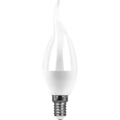 Лампа светодиодная Feron LB-97 Свеча на ветру E14 7W 6400K 38135