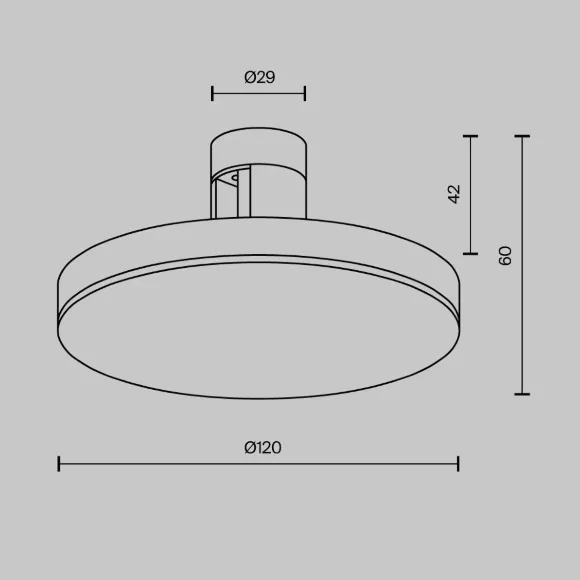 Трековый магнитный светильник Maytoni Plato TR152-1-7W4K-B Трековый магнитный светильник Maytoni Plato TR152-1-7W4K-B