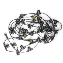 Уличная гирлянда Uniel UDL-K120 200/E27/100M IP65 BLACK BELT-LIGHT