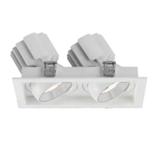 Встраиваемый карданный светильник Arlight MS-VORTEX-BUILT-S250x140-2x30W Warm3000 (WH-WH, 50 deg, 230V) (IP20 Металл) 042369