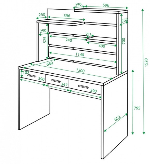 Стол компьютерный Домино СП-32С MER_SP-32_BESH