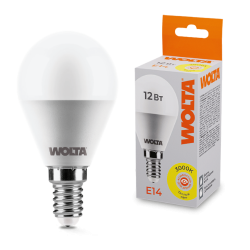 Светодиодная лампа WOLTA 12Вт 3000K Е14 груша матовая 25Y45GL12E14