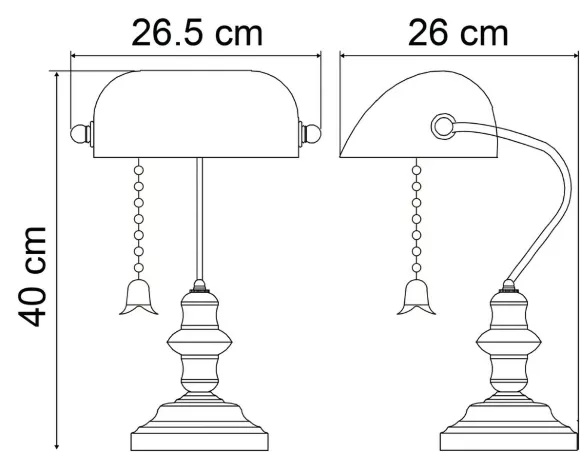 Настольная лампа Arte Lamp Banker A2493LT-1AB, Классика, Белый