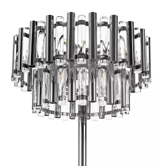 Торшер Loft IT Boucle 10438F, Никель, Прозрачный, Металл, крупный план Торшер Loft IT Boucle 10438F, Никель, Прозрачный, Металл, крупный план