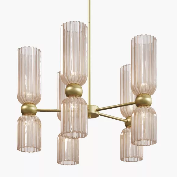 Подвесная люстра Maytoni Antic MOD302PL-10CG, декоративные элементы крупным планом Подвесная люстра Maytoni Antic MOD302PL-10CG, декоративные элементы крупным планом