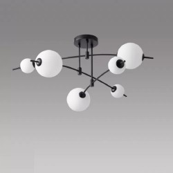 Потолочная светодиодная люстра iLedex Epical 6827-6 BK+WH