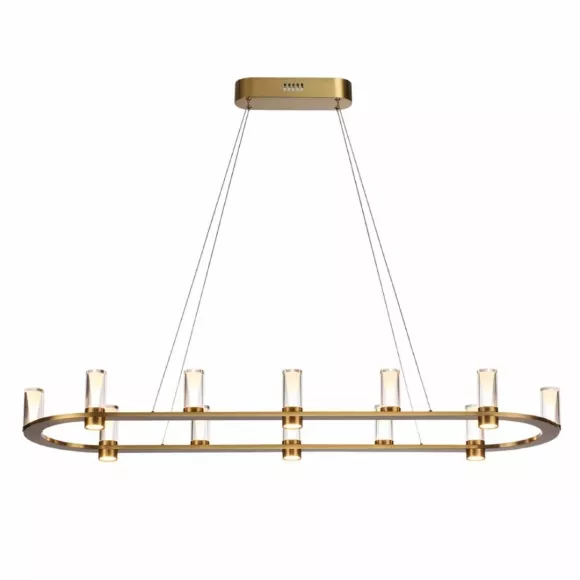 Подвесная люстра Odeon Light Hightech Defance 7144/65L, Бронза, Прозрачный, Теплый белый Подвесная люстра Odeon Light Hightech Defance 7144/65L, Бронза, Прозрачный, Теплый белый