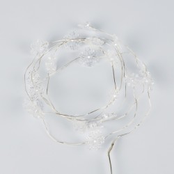 Гирлянда Uniel ULD-S1900-020/STB/2AA WHITE IP20 SNOWFLAKES MINI