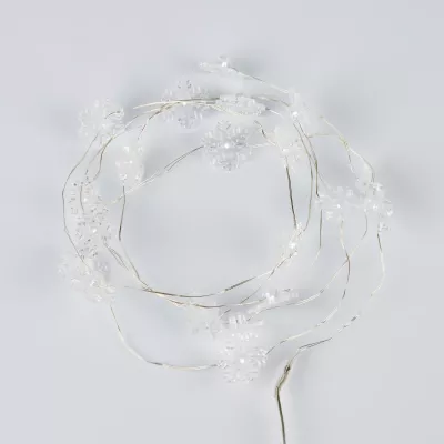 Гирлянда Uniel ULD-S1900-020/STB/2AA WHITE IP20 SNOWFLAKES MINI