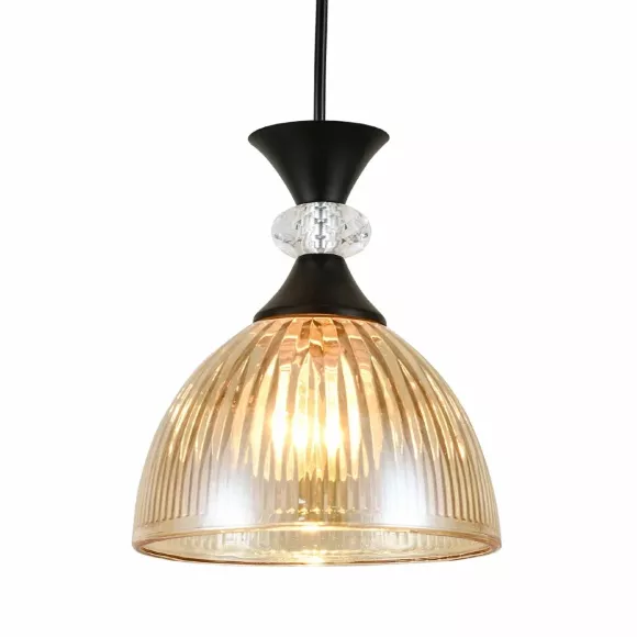 Подвесной светильник Escada Tanura 1112/1S, Черный, Янтарный, Металл, крупный план Подвесной светильник Escada Tanura 1112/1S, Черный, Янтарный, Металл, крупный план