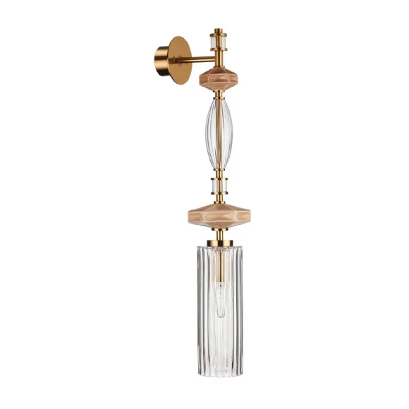 Бра Odeon Light Terra Modern 5414/1WA, Бронза, Прозрачный, Металл, декоративные элементы крупным планом Бра Odeon Light Terra Modern 5414/1WA, Бронза, Прозрачный, Металл, декоративные элементы крупным планом