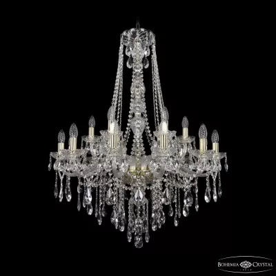 Подвесная люстра Bohemia Ivele Crystal 1415/12+6/300/h-108 G