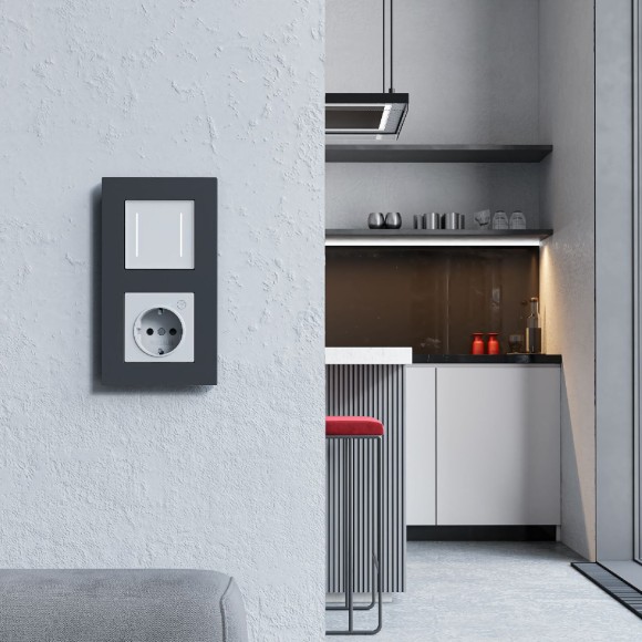 Сенсорный выключатель двухклавишный с подсветкой Werkel 4690389198021 W4522001 a063598