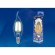 Лампа светодиодная филаментная Uniel E14 5W 3000K прозрачная LED-CW35-5W/WW/E14/CL/MB GLM10TR