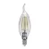 Лампа светодиодная филаментная Uniel E14 5W 3000K прозрачная LED-CW35-5W/WW/E14/CL/MB GLM10TR UL-00002368