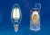 Лампа светодиодная филаментная Uniel E14 5W 3000K прозрачная LED-CW35-5W/WW/E14/CL/MB GLM10TR UL-00002368, Теплый белый, Китай