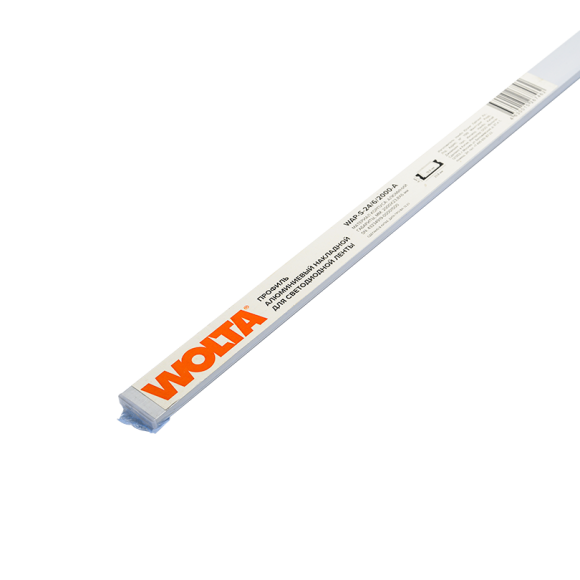 Профиль алюминиевый накладной Wolta WAP-S-24/6/2000-A