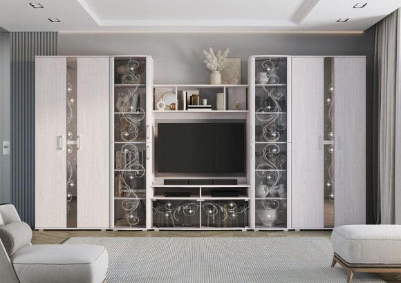 Шкаф платяной Флоренция BTS_00-00164532