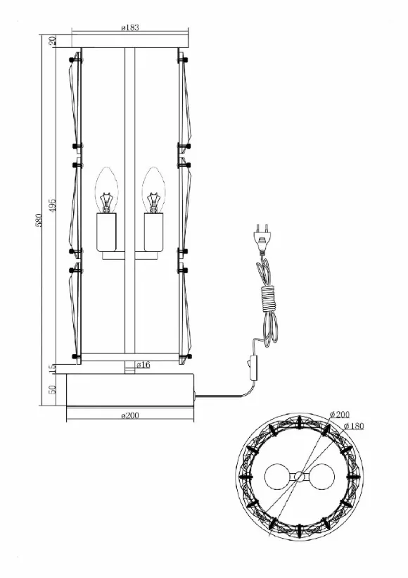 Настольная лампа Maytoni Puntes MOD043TL-02G Настольная лампа Maytoni Puntes MOD043TL-02G