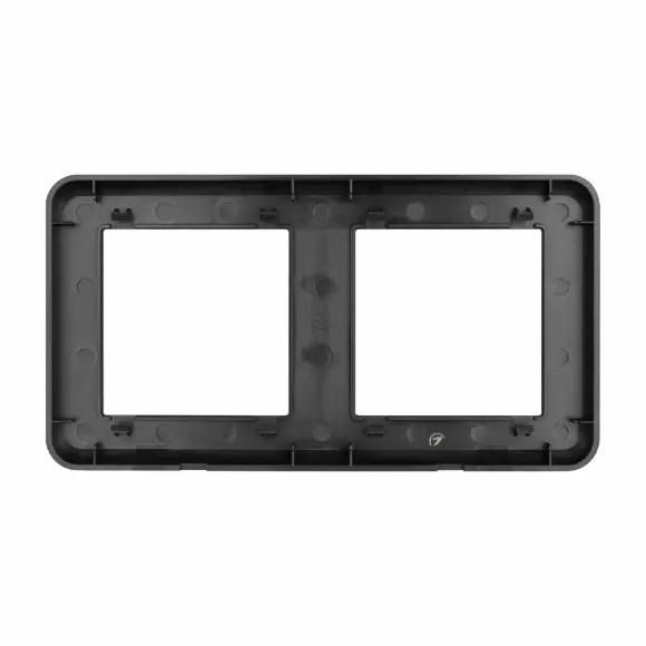 Рамка двухместная Arlight FRM-VERSA-PL-2-BK 043778, Черный, Пластик, Россия, вид снизу Рамка двухместная Arlight FRM-VERSA-PL-2-BK 043778, Черный, Пластик, Россия, вид снизу