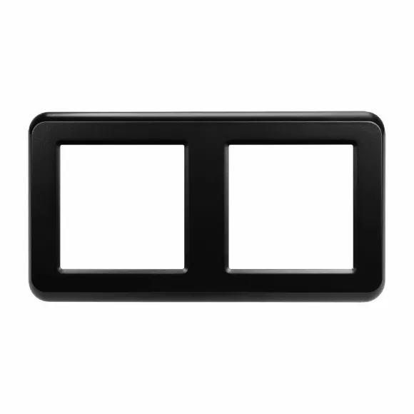 Рамка двухместная Arlight FRM-VERSA-PL-2-BK 043778, Черный, Пластик, Россия Рамка двухместная Arlight FRM-VERSA-PL-2-BK 043778, Черный, Пластик, Россия