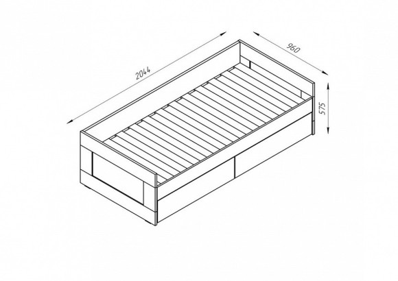 Кровать Сириус SHST_2.02.08.450.5